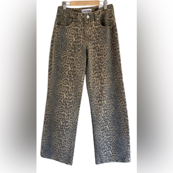 Disclosure Baggy Low-Rise Leopard Print Pants size 30 - Picture 3 of 12